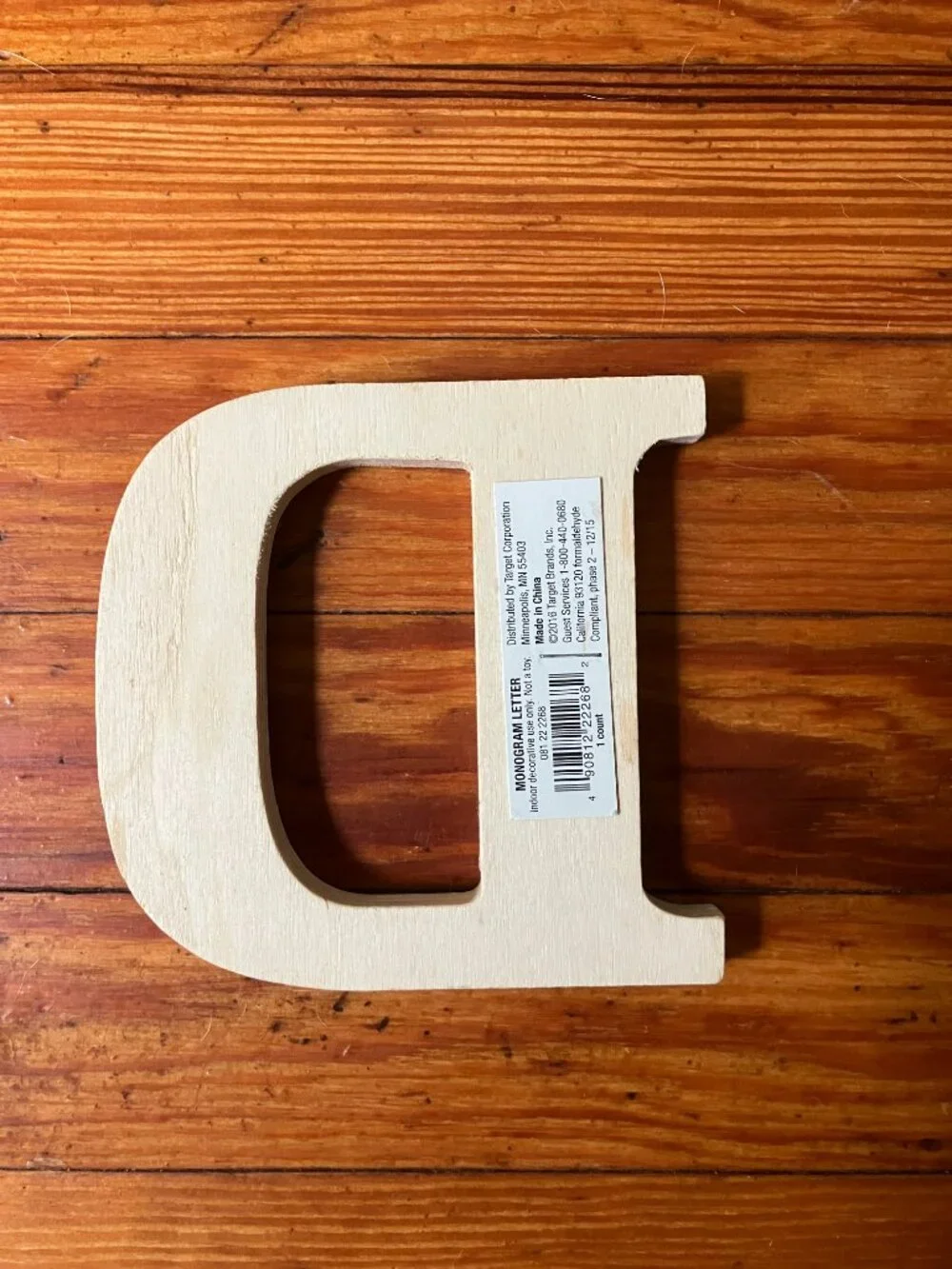 NWT Wooden Letters 